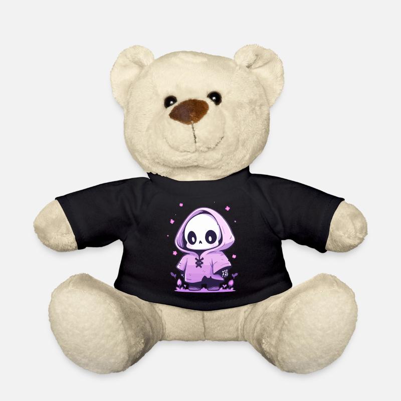 Squelette mignon d’Halloween - Design effrayant mignon - Nounours - noir