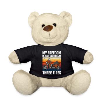 Trike Motorrad Motorradfahrer Triker Trikes Biker - Teddy - Schwarz - Vorne