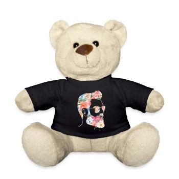 Amant barbe Homme Barbu Fleur - Nounours - noir - Devant