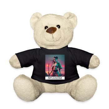 Not a change - Teddy Bear - black - Front