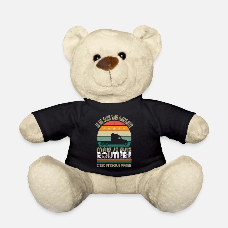 Je ne suis pas parfaite mais je suis routière - Nounours - noir