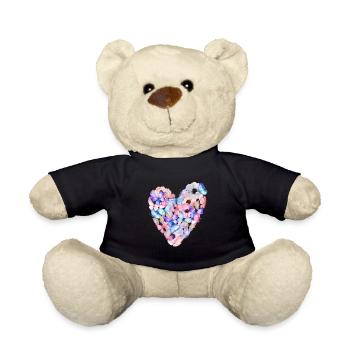Schmetterlingsherz - Teddy - Schwarz - Vorne