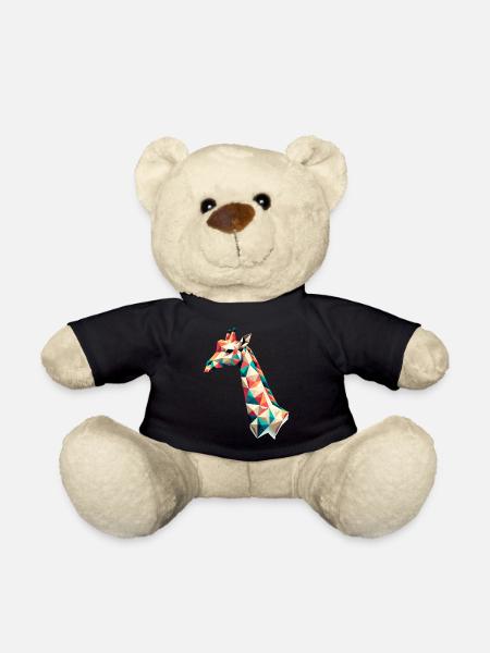 Giraffe // giraffe - Teddy Bear - black