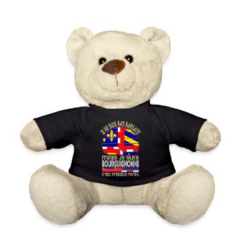 Je ne suis pas parfaite mais je suis Bourguignonne - Nounours - noir - Devant