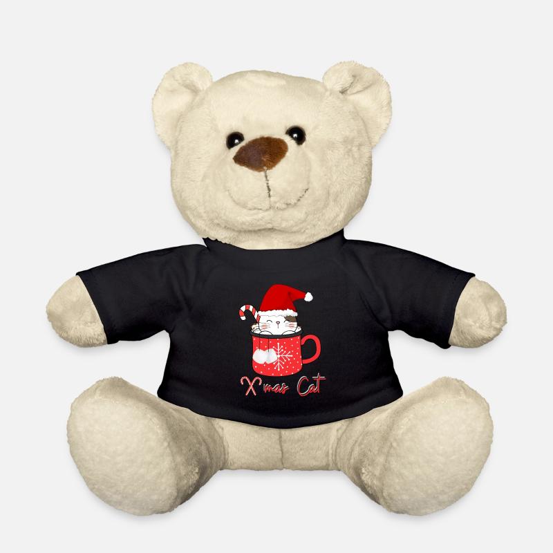 X-mas Cat - Teddy - Schwarz