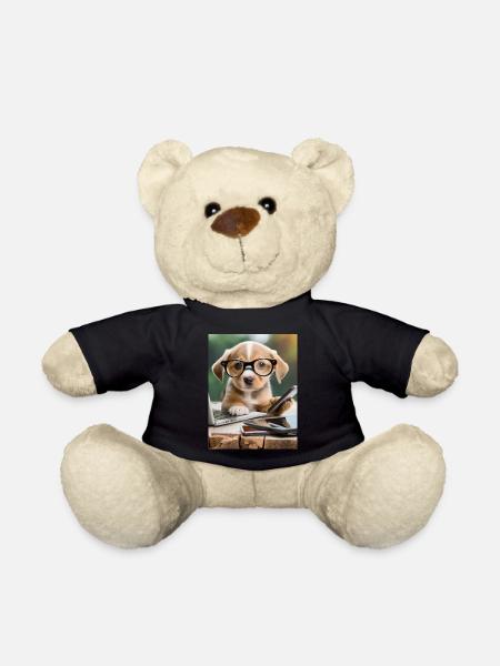 chien à lunettes - Nounours - noir