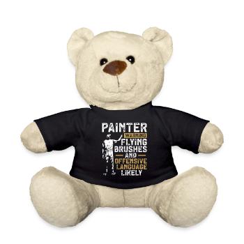 House Painter Decorator Painter - Teddy Bear - black - Front