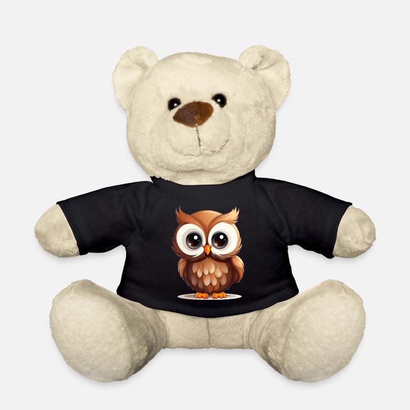 Süße Eule - Teddy - Schwarz