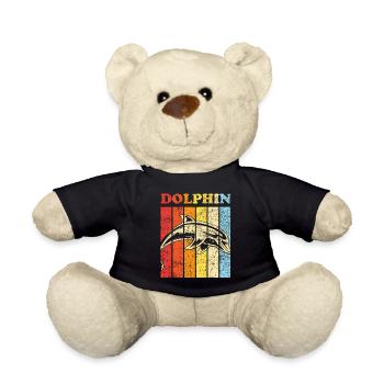 Dauphin Rétro Vintage Dauphin - Nounours - noir - Devant