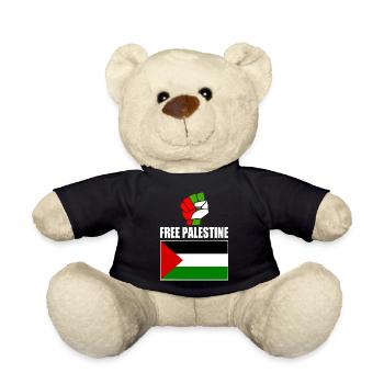 Free palestine - Nounours - noir - Devant