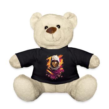 Ninja Samurai Krieger - Teddy - Schwarz - Vorne