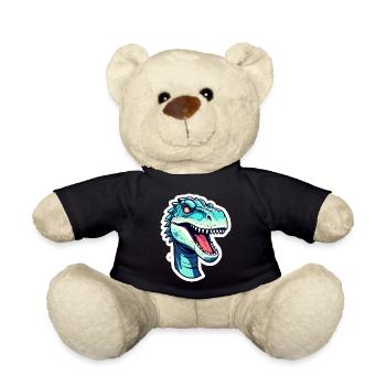 Tyrannosaurus Rex Dinosaur Drawing - Teddy Bear - black - Front