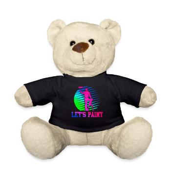 House Painter Decorator Retro 80s - Teddy Bear - black - Front