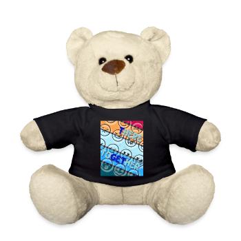tHERE pour l’avoir. Ensemble. Ici pour elle. - Nounours - noir - Devant