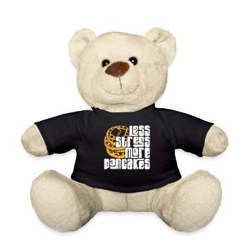Pancake Lover Kids Less Stress - Teddy - Schwarz - Vorne