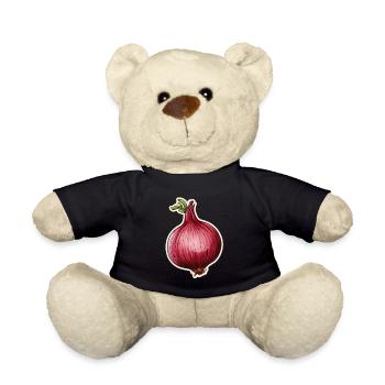 Onion red - Teddy Bear - black - Front