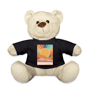 Desert Sunset - Teddy Bear - black - Front