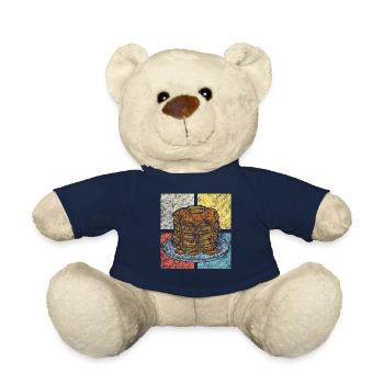 Pancake Lover Kids Retro Vintage - Teddy Bear - french navy - Front