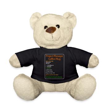 Projektleiter Kaffeebecher Level 666 - Teddy - Schwarz - Vorne