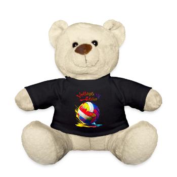 Volleyball-Süchtiger - Teddy - Schwarz - Vorne