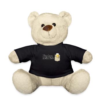 Nie ohne mein Bier - Teddy - Schwarz - Vorne