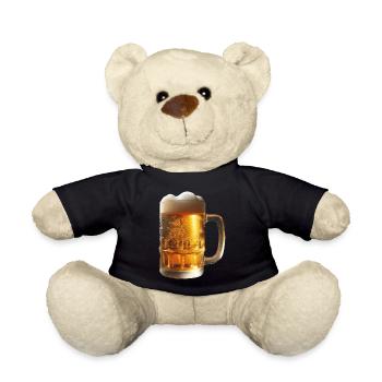 Ein kaltes Bier im Bierkrug - Teddy - Schwarz - Vorne