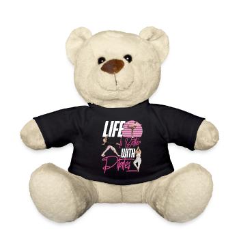 Pilates Instructor Teacher Life Is - Teddy Bear - black - Front