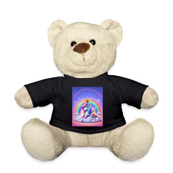 Einhorn Magie - Teddy - Schwarz - Vorne
