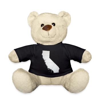 California (USA) | echter Volleyball | Landkarte - Teddy - Schwarz - Vorne