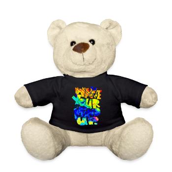 Urlaub Spätsommer Sommer Urlaub Urlaub Meer Zitat - Teddy - Schwarz - Vorne