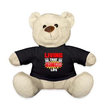Joueur de bingo vivant ce bingo - Nounours - noir - Devant
