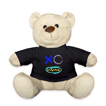 Gesicht Graffiti Zähne - Teddy - Schwarz - Vorne