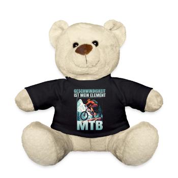 Geschwindigkeit ist mein Element - Teddy - Schwarz - Vorne