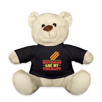 Les hot-dogs pour adultes sont mes hot-dogs - Nounours - noir - Devant