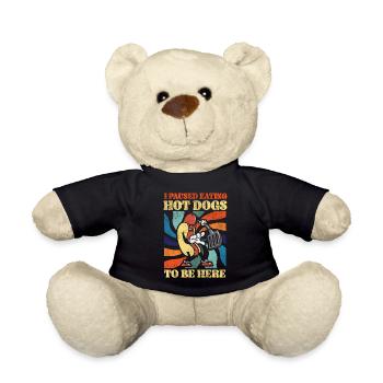 Hot Dog Adulte Vintage J’ai fait une pause - Nounours - noir - Devant