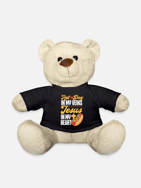 Hot Dog Adult Jesus Faith - Teddy - Schwarz