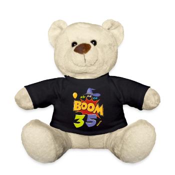 Geburtstag - Anniversaire Abraca-BOOM 35 à nouveau - Nounours - noir - Devant