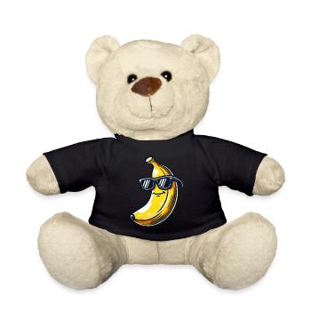 Cool Banana Fruit Summer Sunglasses Fruity - Teddy Bear - black - Front