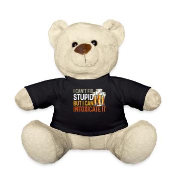 Bartender Mixologist I Can't Fix - Teddy Bear - black - Front