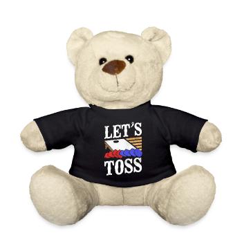 Cornhole Team Bean Bag Player - Teddy - Schwarz - Vorne