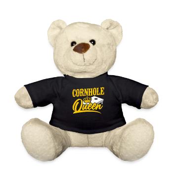 Cornhole Team Bean Bag Player - Teddy - Schwarz - Vorne
