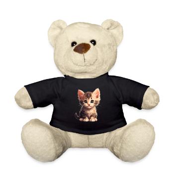 Kleines Kätzchen - Teddy - Schwarz - Vorne