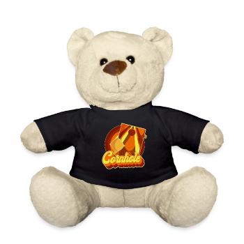 Cornhole Team Bean Bag Player - Teddy - Schwarz - Vorne