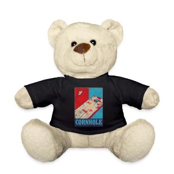 Joueur de sac de haricots de l’équipe Cornhole - Nounours - noir - Devant