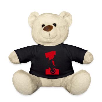 Moto 1 motard - Nounours - noir - Devant