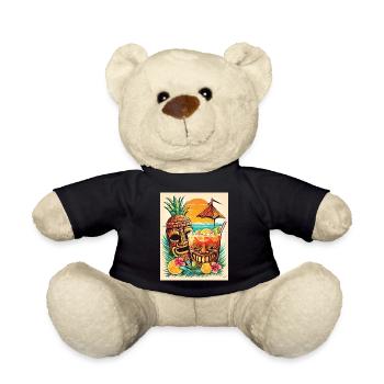 Tiki Cocktail - Teddy Bear - black - Front