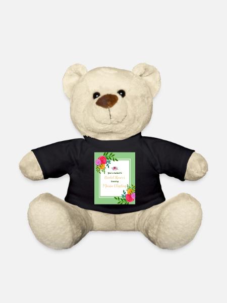 EINLADUNG ZU EHREN DER HOCHZEIT - Teddy - Schwarz