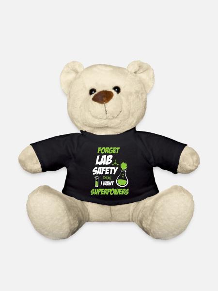 Forget Lab Safety Funny Science - Teddy Bear - black