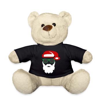 Trendiger Weihnachtsmann - Teddy - Schwarz - Vorne