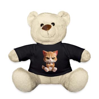 Cat grim 2 - Teddy Bear - black - Front